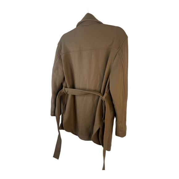 Aritzia Wilfred Coat Rialto Shirt Jacket Belted 72% Wool Shacket Tan Size XS - Picture 8 of 15